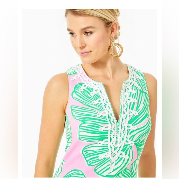 Lilly Pulitzer Carlotta Mandevilla Baby Who Let Fronds Out MAXI DRESS 2 NWT - Picture 2 of 10